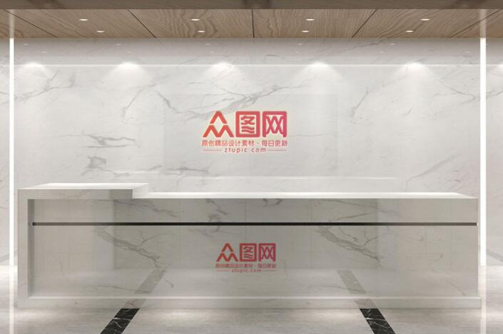 前臺形象墻設(shè)計圖片(圖3) 企業(yè)前臺形象墻LOGO樣機標(biāo)語樣機