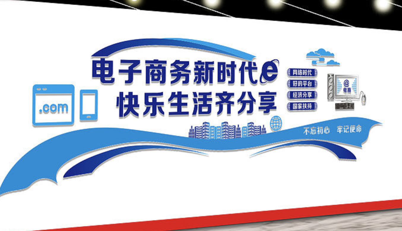 電子商務(wù)跨境電商平臺文化墻設(shè)計(jì)